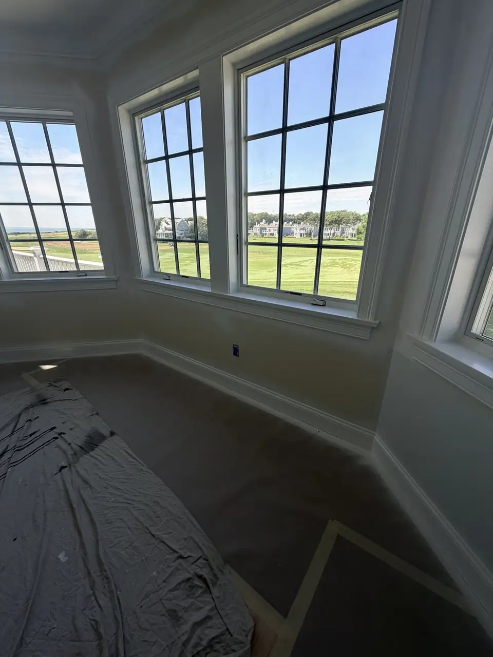 Bay window room, a Hyannis Painting interior job